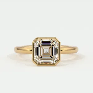 Ascher Cut Diamond Engagement Rings, Lab Grown