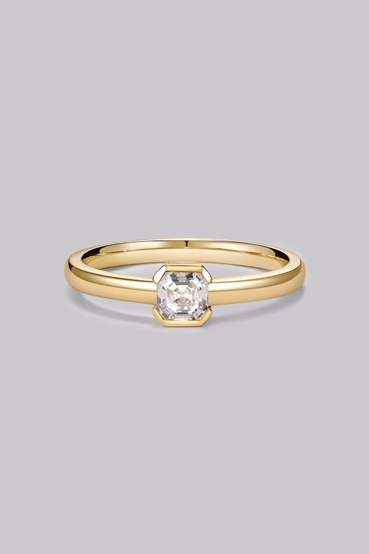 Asscher Diamond Ring (0.35ct)