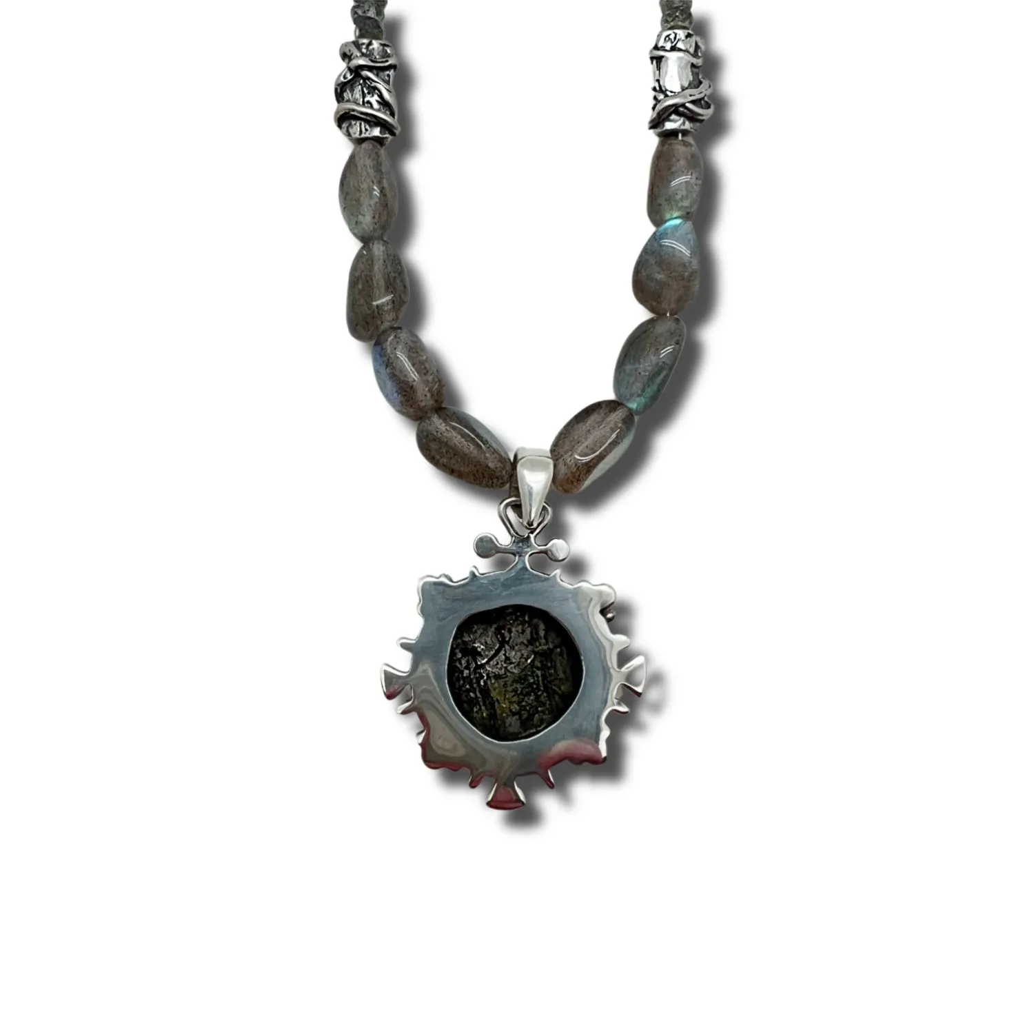 Aurelian Coin and Labradorite Necklace