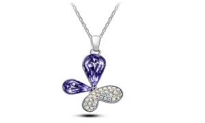 Austrian Crystal Popular Butterfly Pendant Necklace