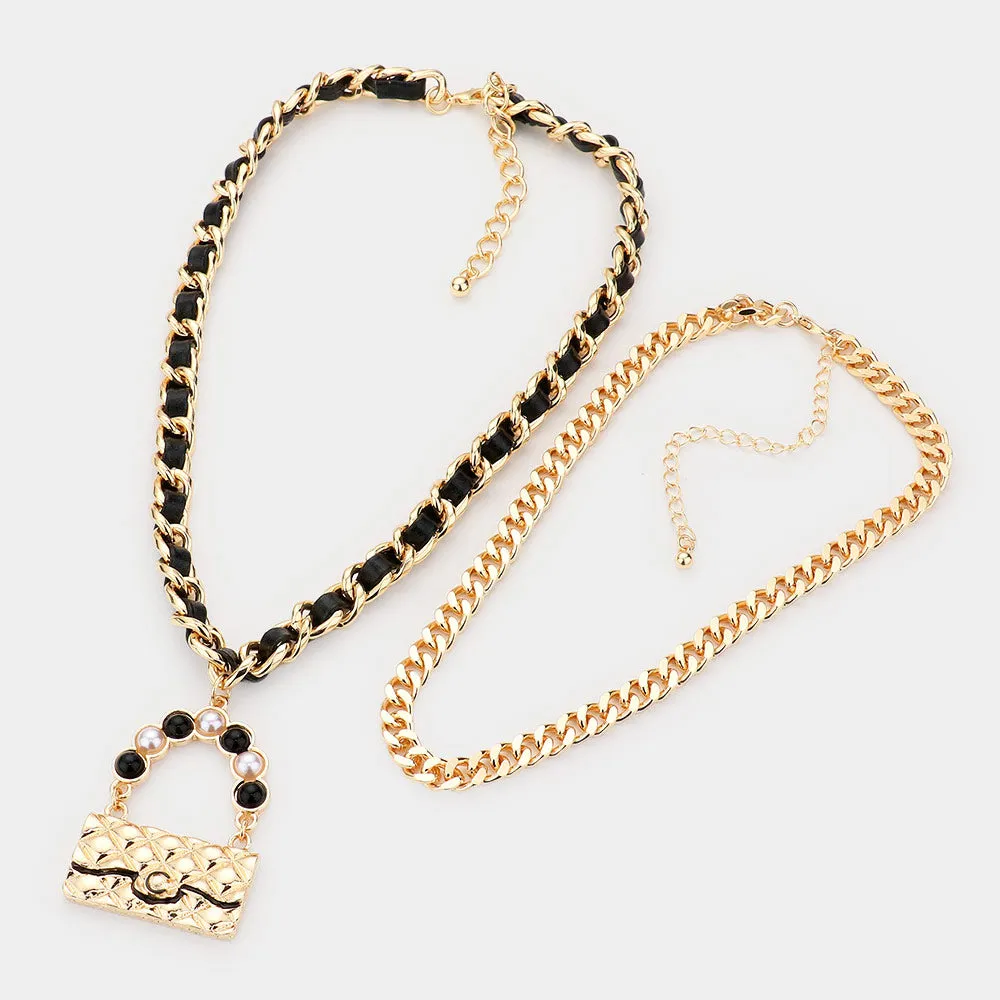 Bag It Necklace Set