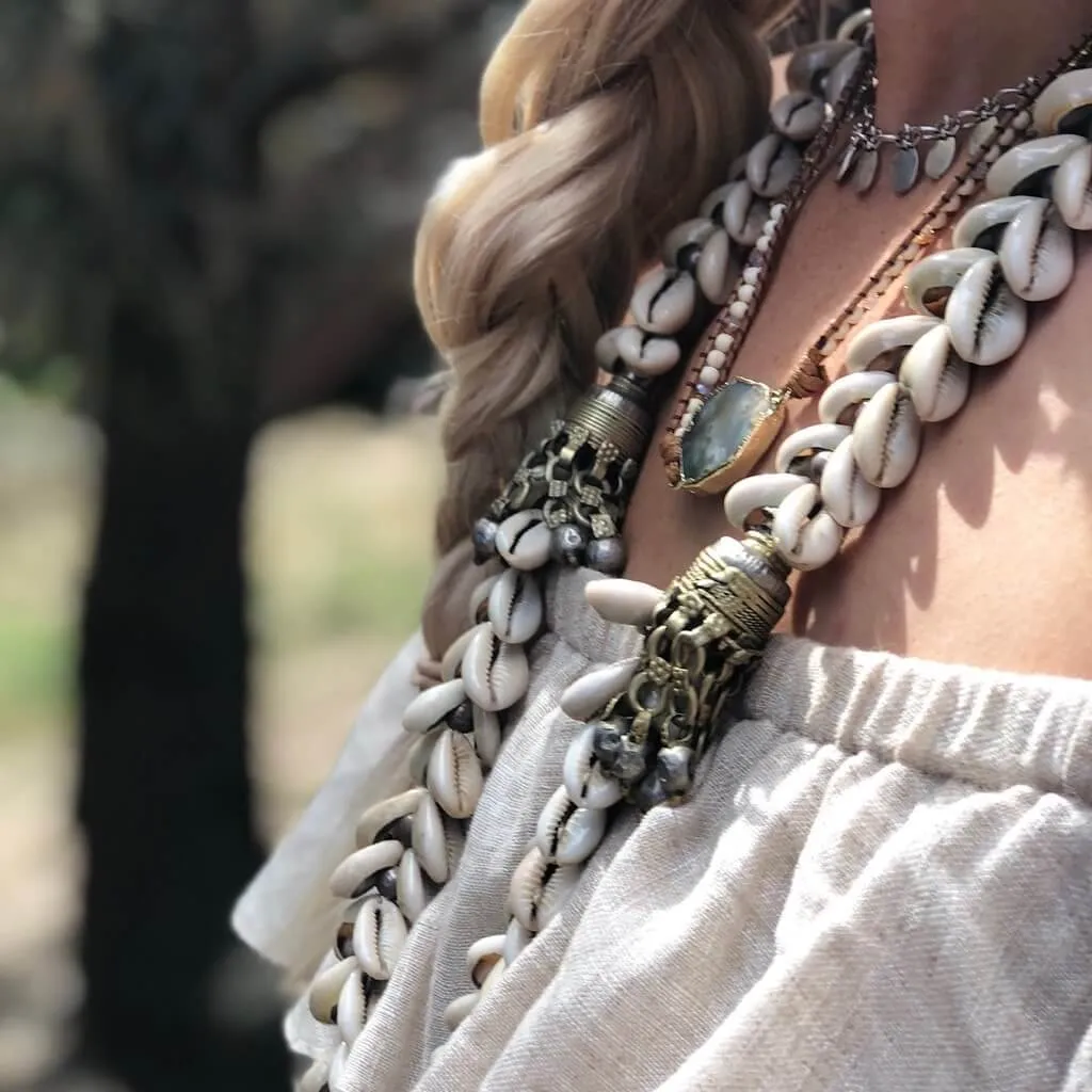 Banjara Vintage Cowrie Necklace