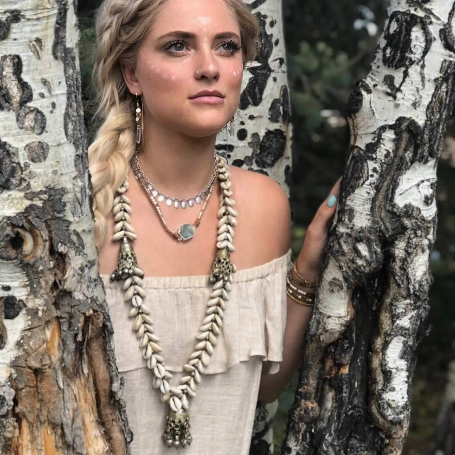 Banjara Vintage Cowrie Necklace