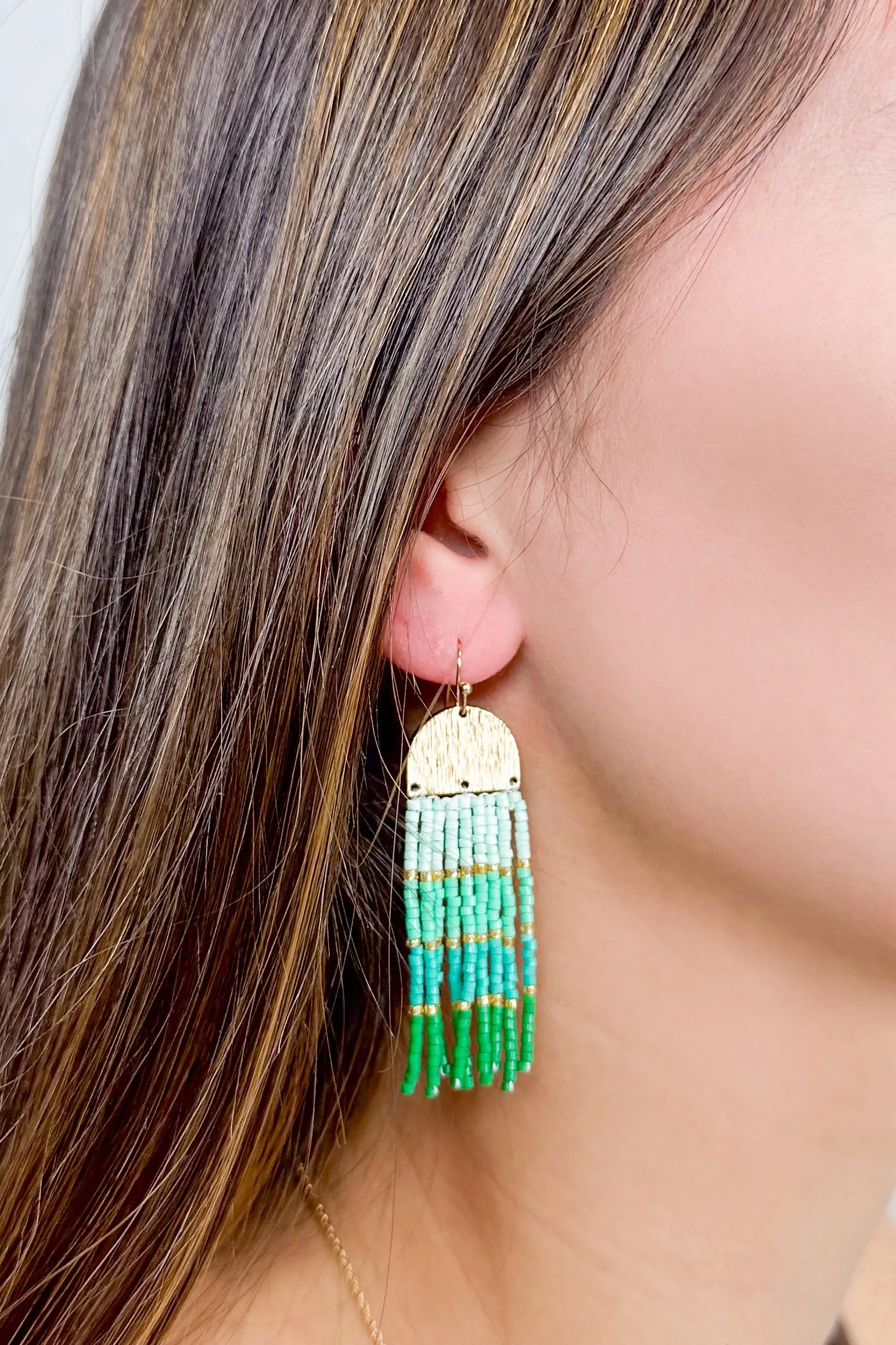 Beachy Chic Fringe Earrings