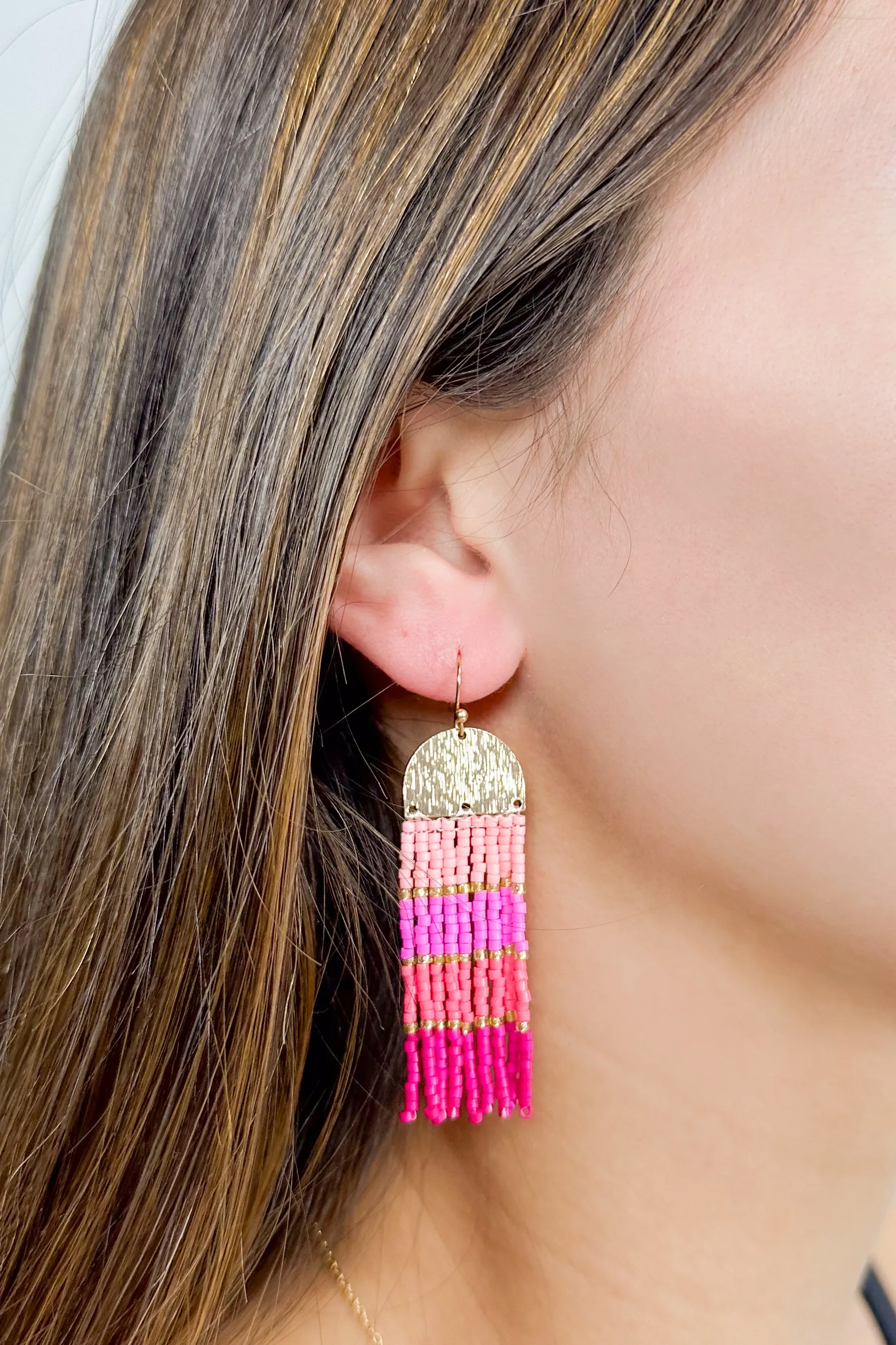 Beachy Chic Fringe Earrings