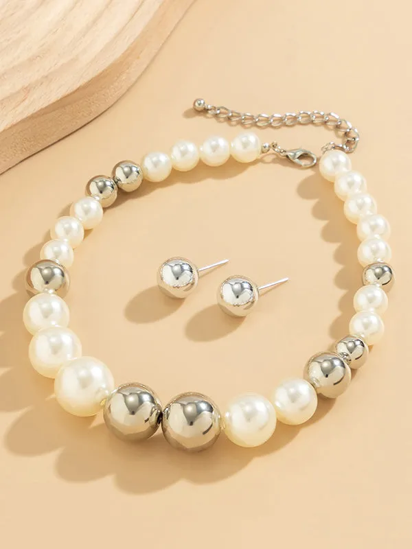 Beaded Contrast Color Dainty Necklace  Accessories   Earrings Accessories