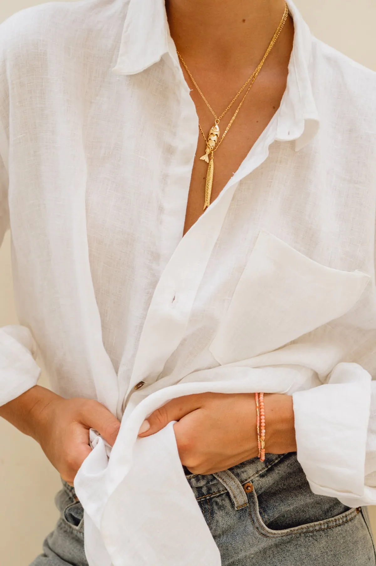 Bisque Fingerling Bracelet