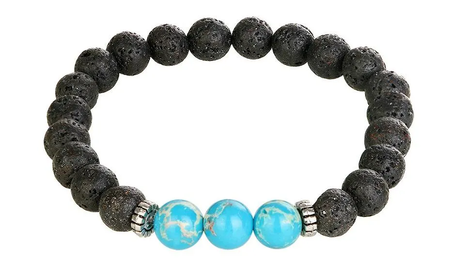 Black Natural Stone Bracelet For Women