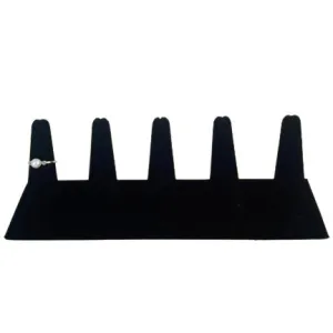 Black Velvet Straight 5 Finger Display