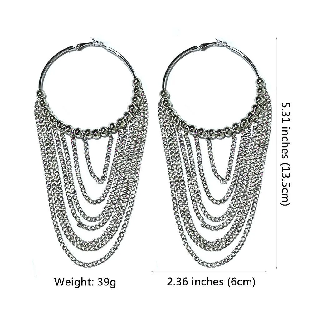 Boho Chic Round tassels Earrings