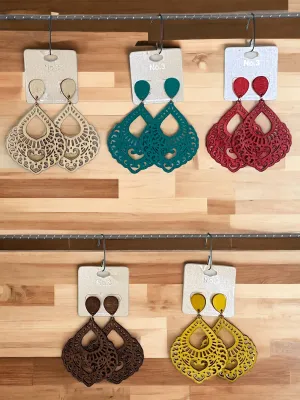 Boho Wood Earrings