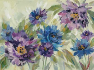 Bold Blue and Lavender Flowers