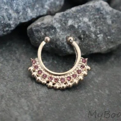 Bold Rose Gold Fake Septum Ring
