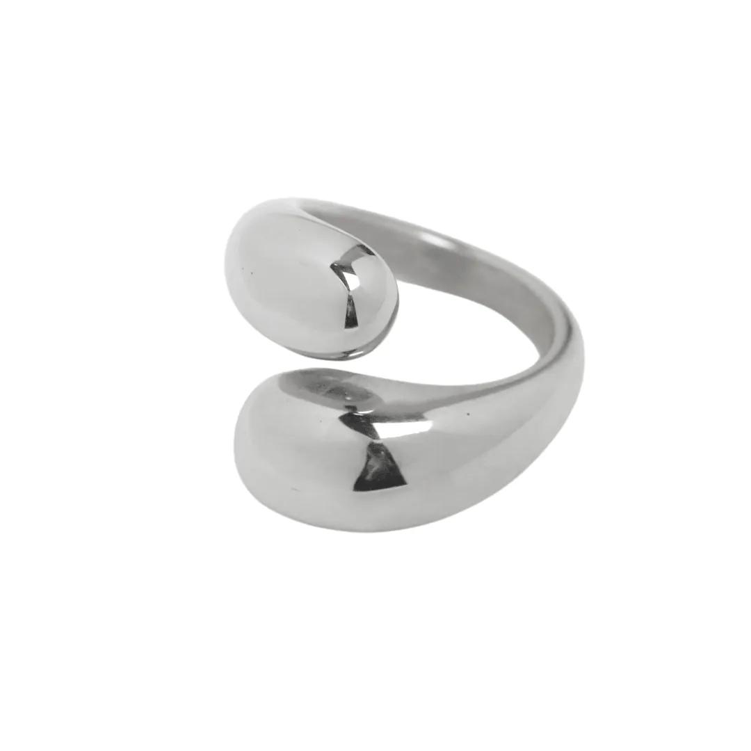 Bold Wrap Around Ring- Silver