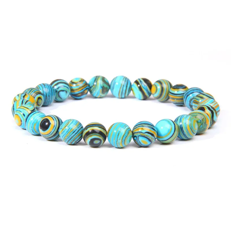 bracelets beaded natural color stones agates beads buddhism wristwear ✈️ free.shipping