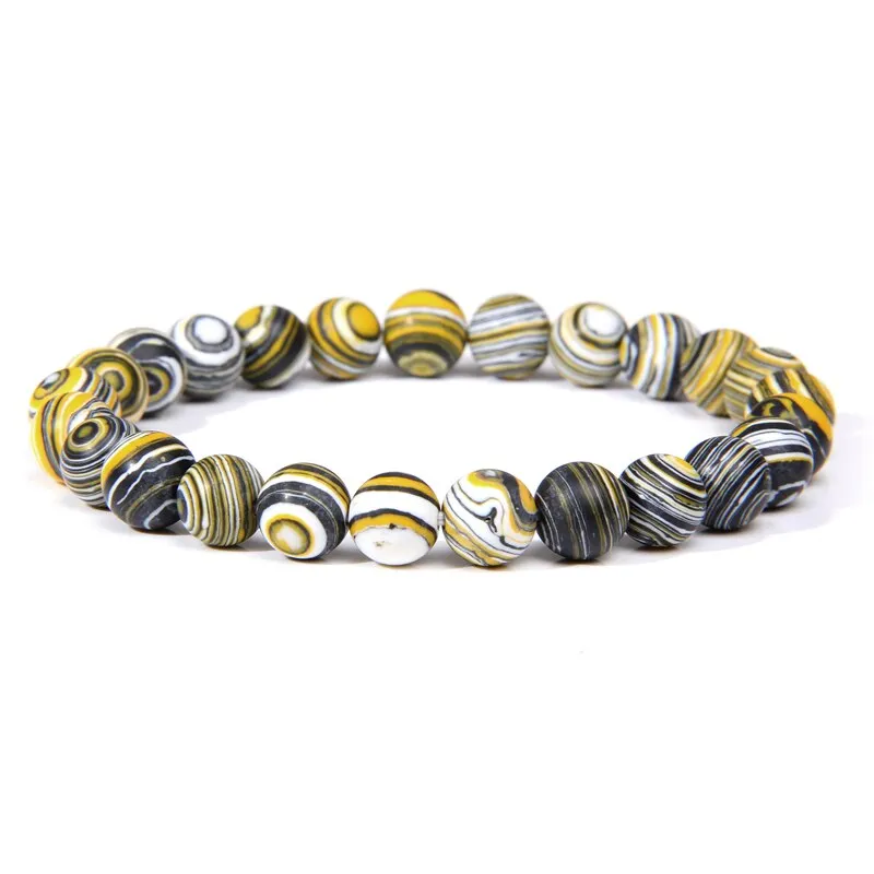 bracelets beaded natural color stones agates beads buddhism wristwear ✈️ free.shipping