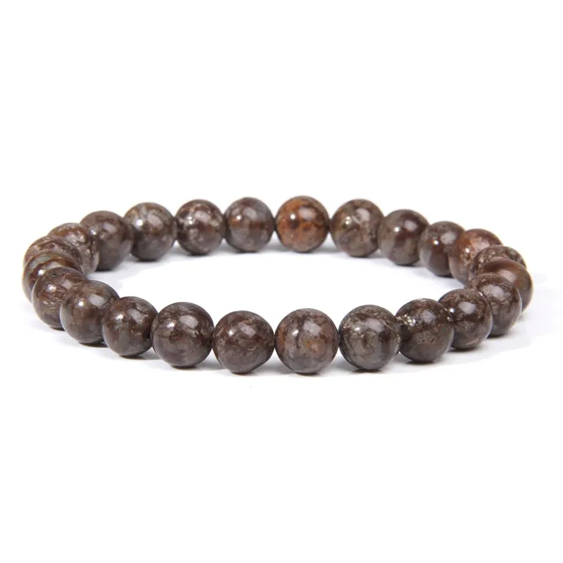 bracelets beaded natural color stones agates beads buddhism wristwear ✈️ free.shipping