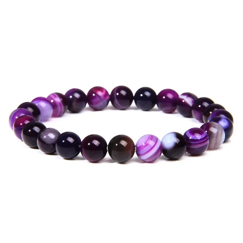 bracelets beaded natural color stones agates beads buddhism wristwear ✈️ free.shipping