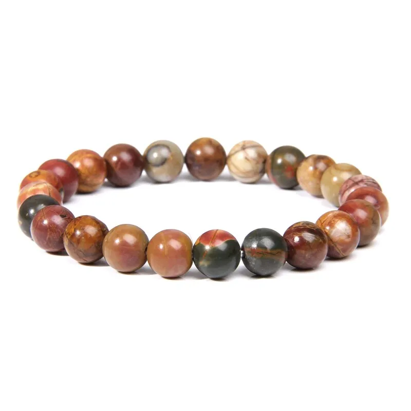 bracelets beaded natural color stones agates beads buddhism wristwear ✈️ free.shipping