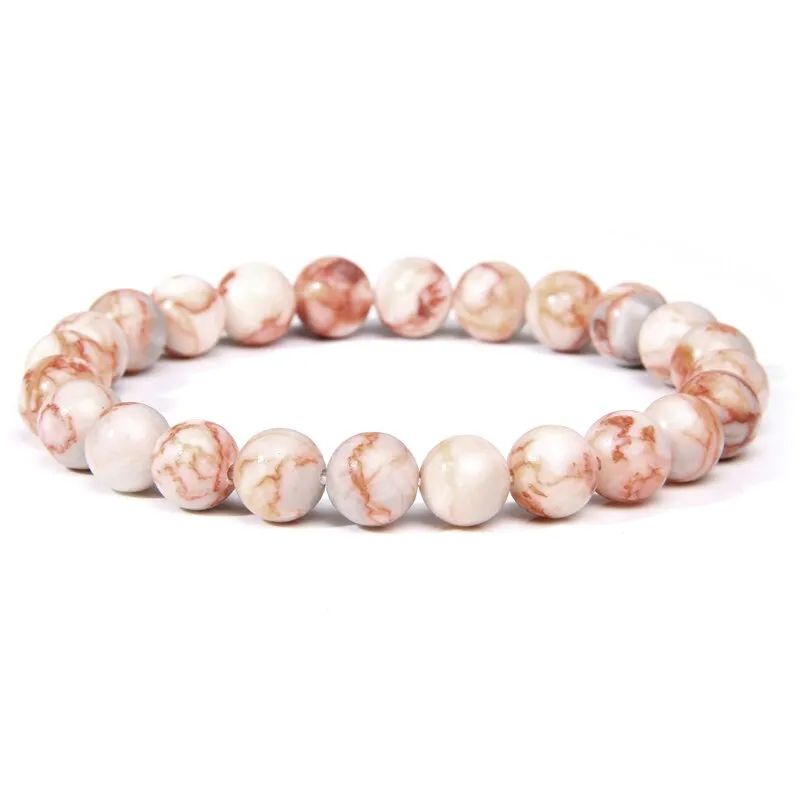 bracelets beaded natural color stones agates beads buddhism wristwear ✈️ free.shipping