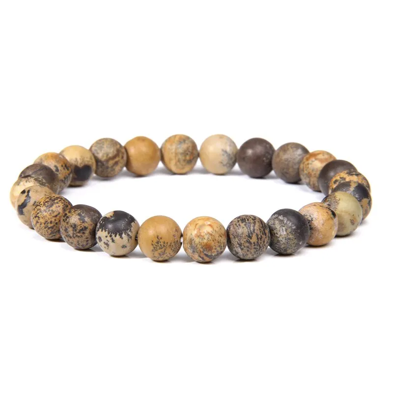 bracelets beaded natural color stones agates beads buddhism wristwear ✈️ free.shipping