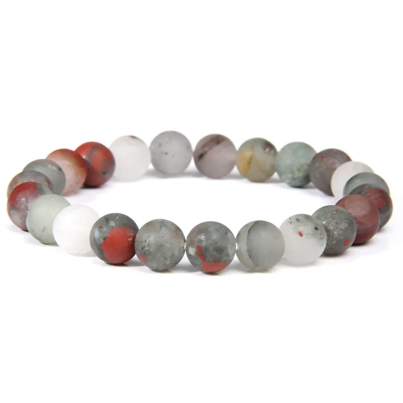 bracelets beaded natural color stones agates beads buddhism wristwear ✈️ free.shipping