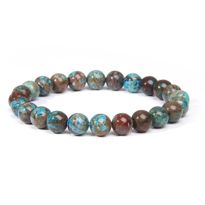 bracelets beaded natural color stones agates beads buddhism wristwear ✈️ free.shipping