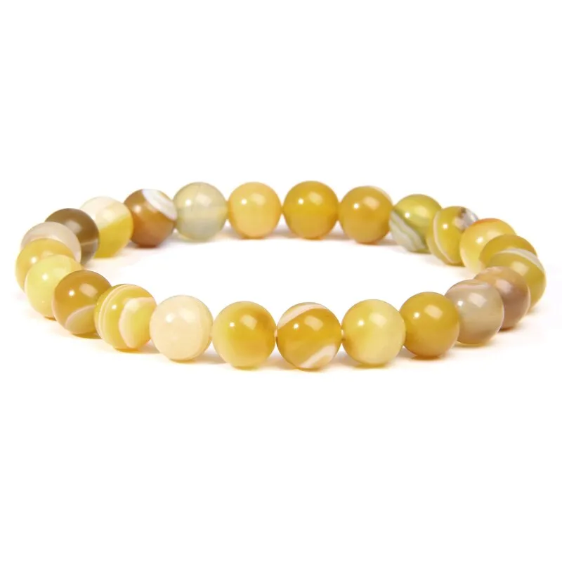 bracelets beaded natural color stones agates beads buddhism wristwear ✈️ free.shipping