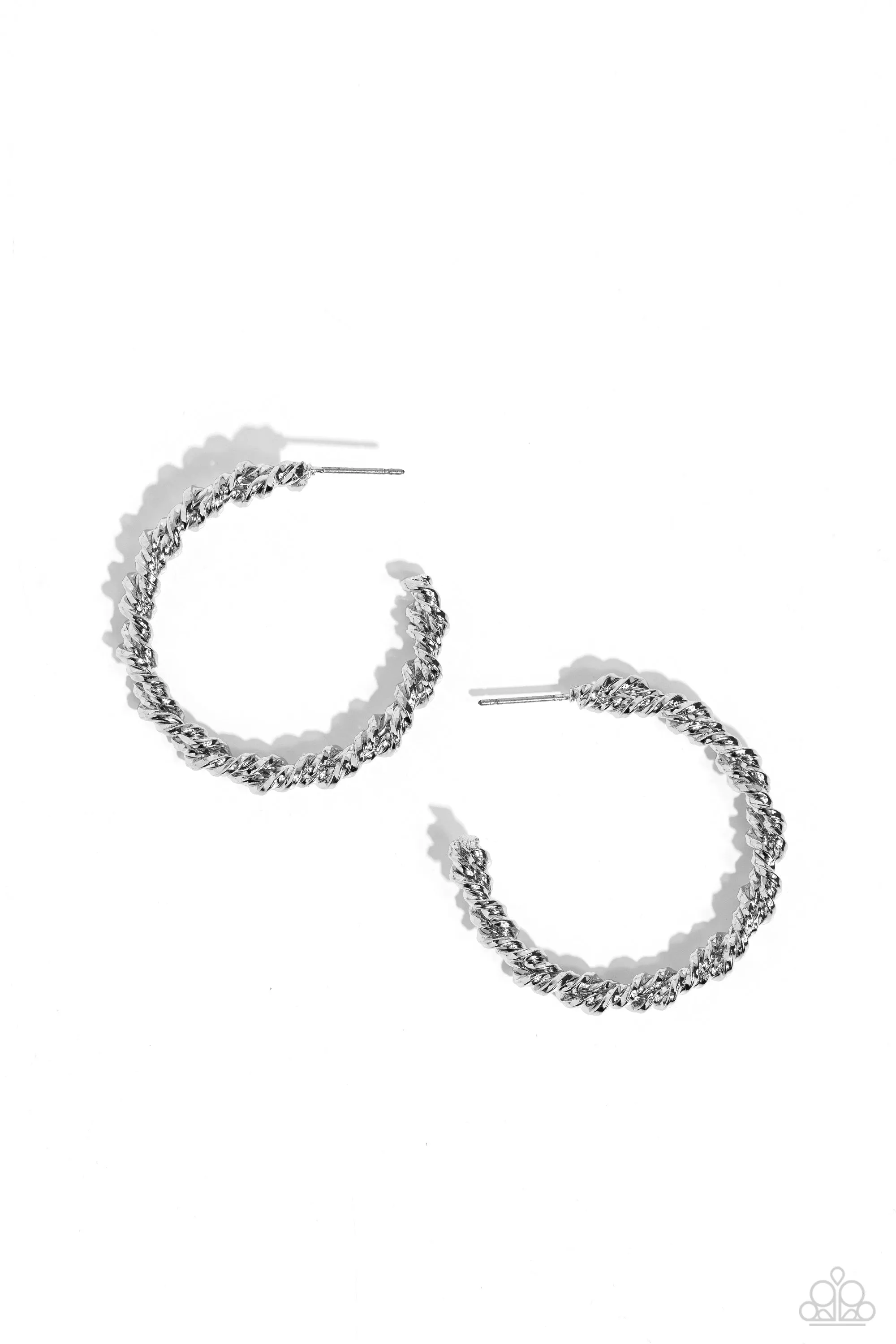 Braided Bravado - Silver Earrings