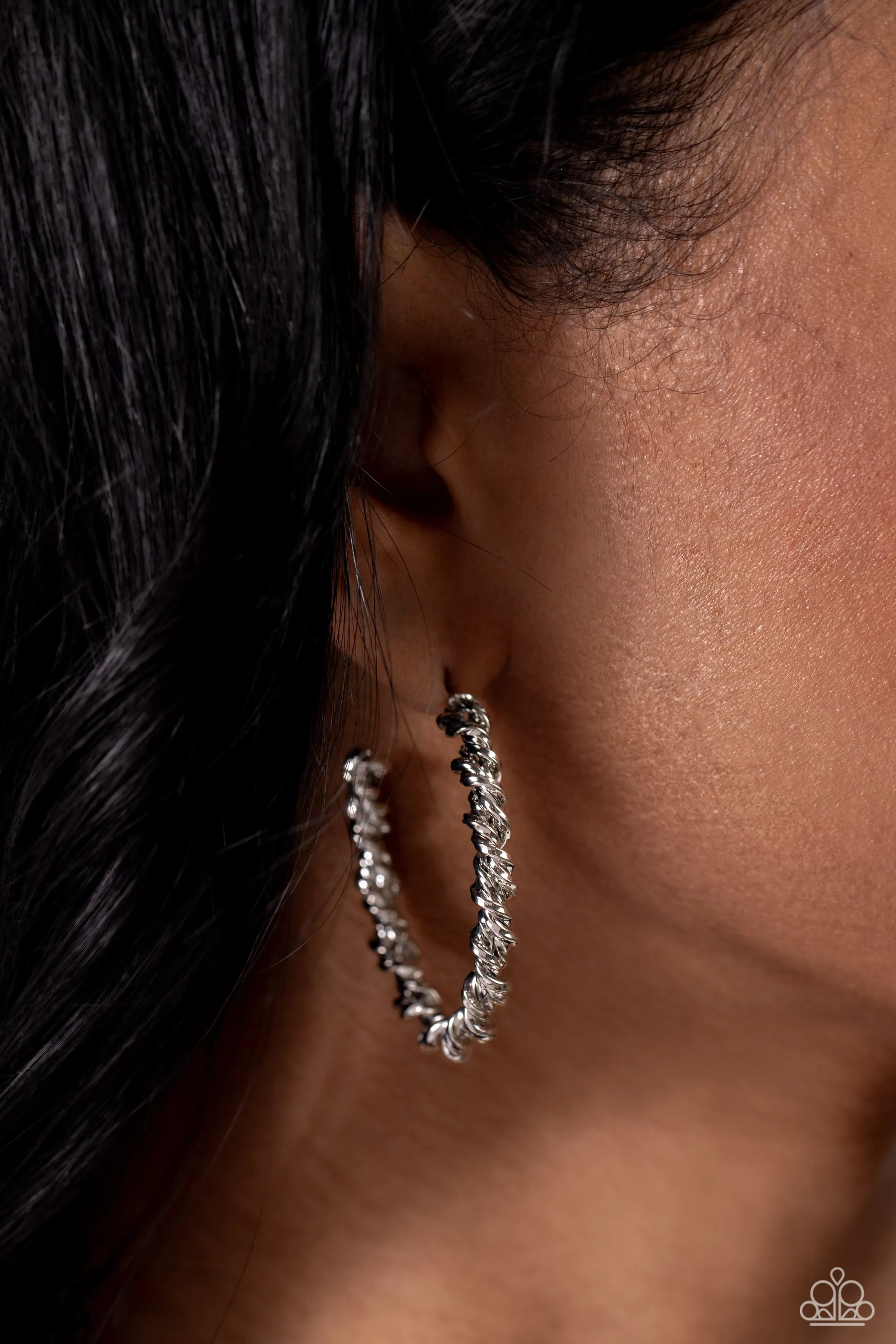 Braided Bravado - Silver Earrings