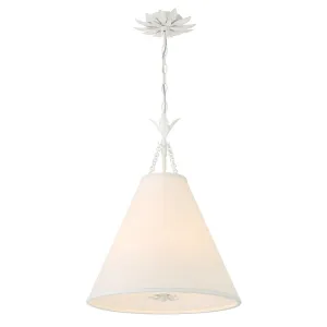 Broche 4 Light Matte White Pendant