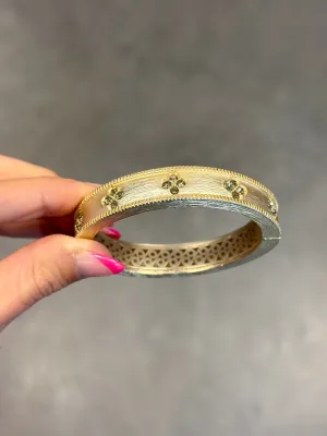 Cecilia CZ Clover Bangle