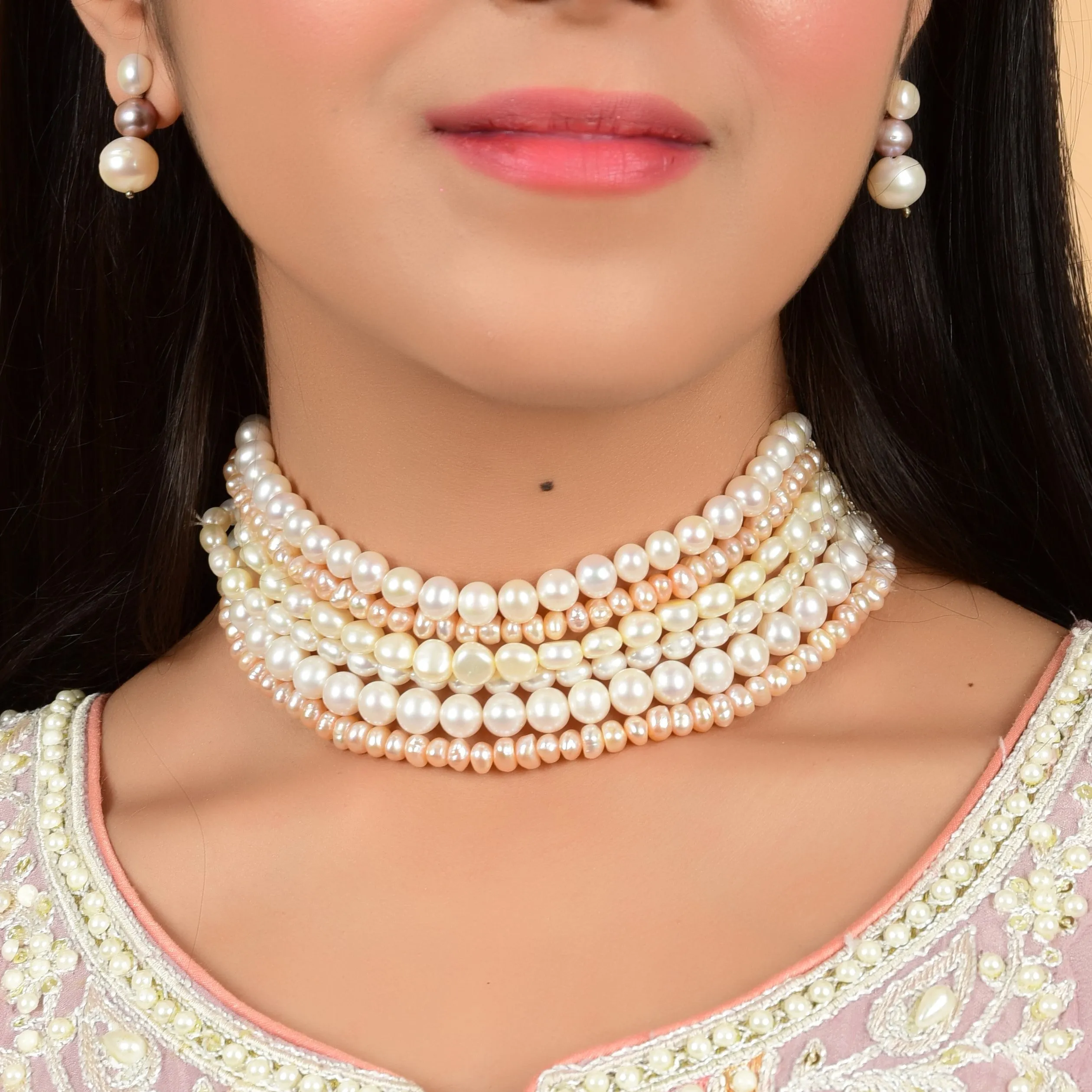 Chic Choker Pearl Combo Set