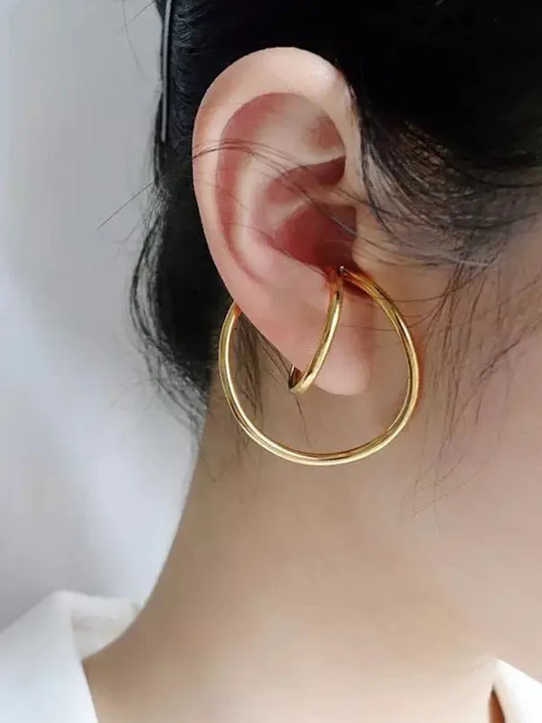Chicmy-Chic Irregular Solid Color Twist Earrings