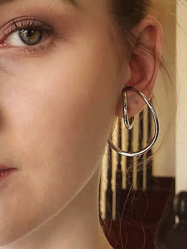 Chicmy-Chic Irregular Solid Color Twist Earrings