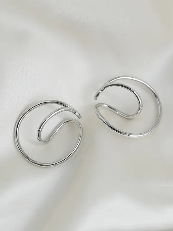Chicmy-Chic Irregular Solid Color Twist Earrings