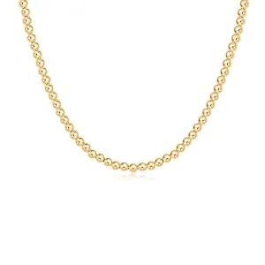 Choker 17” Classic Gold 4mm Bead