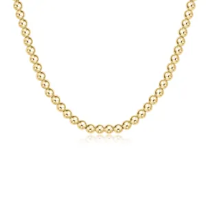 Choker Classic 17” Gold 5mm Bead