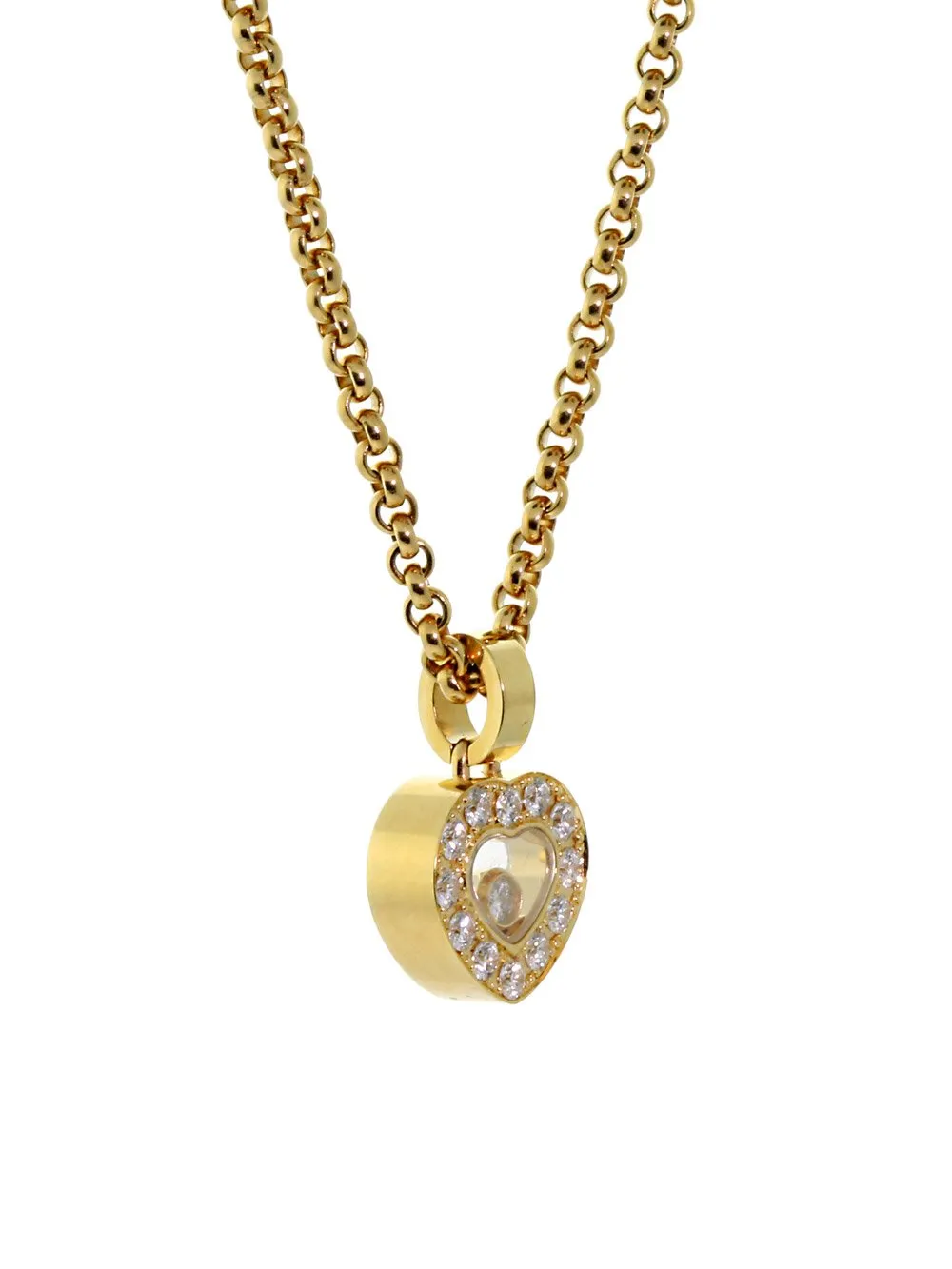 Chopard Happy Diamond Yellow Gold Diamond Necklace 792936-0001