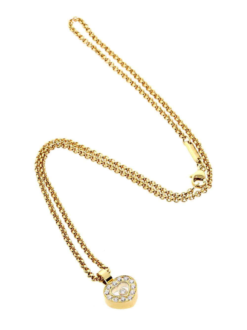 Chopard Happy Diamond Yellow Gold Diamond Necklace 792936-0001