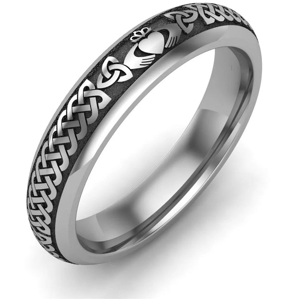 Claddagh Wedding Ring UCL1-TITAN4M - TITANIUM