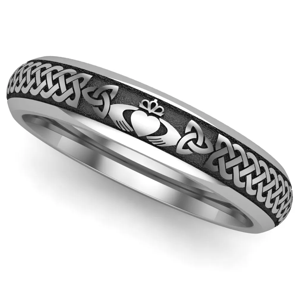 Claddagh Wedding Ring UCL1-TITAN4M - TITANIUM