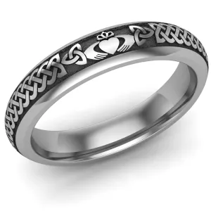 Claddagh Wedding Ring UCL1-TITAN4M - TITANIUM