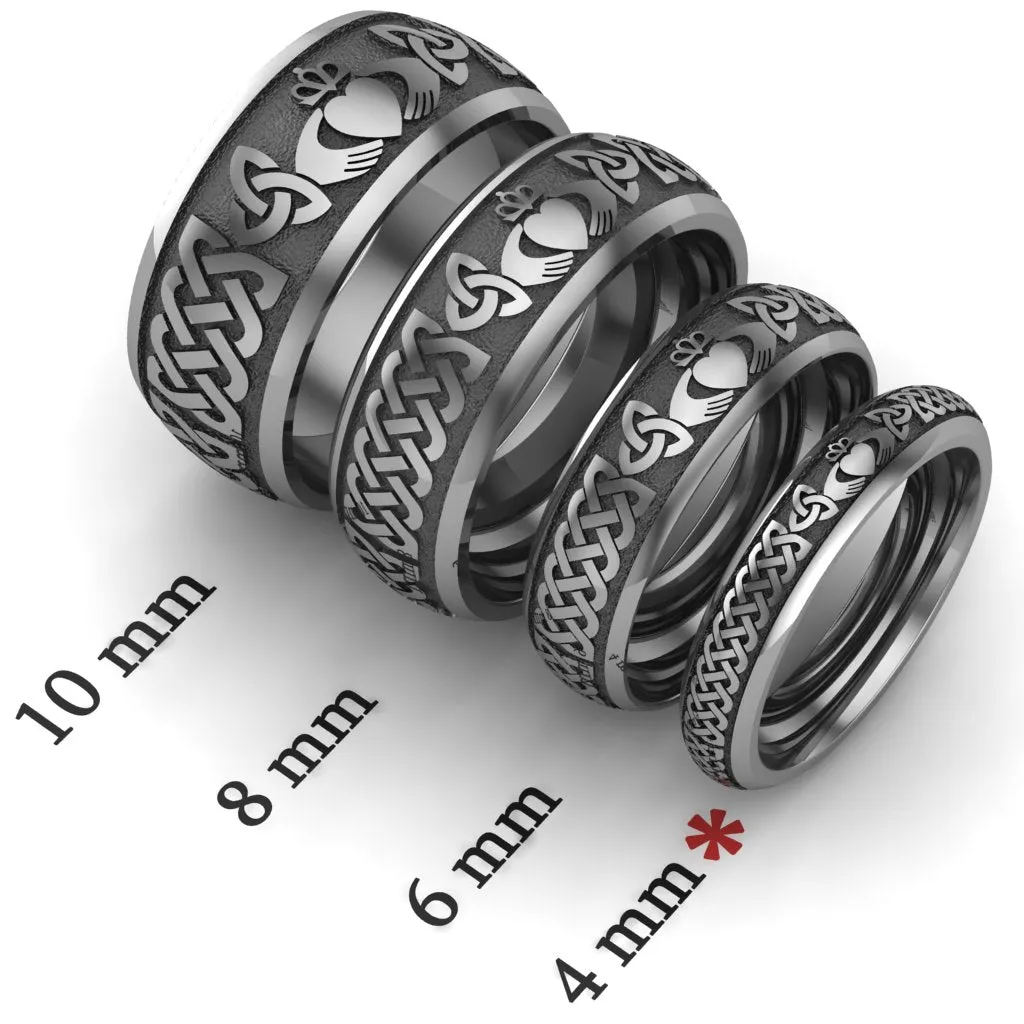 Claddagh Wedding Ring UCL1-TITAN4M - TITANIUM