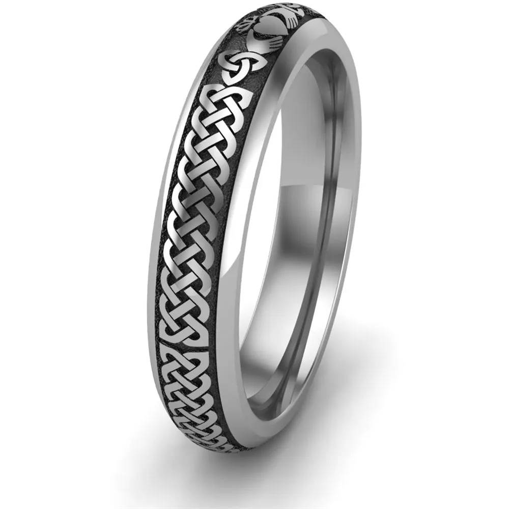Claddagh Wedding Ring UCL1-TITAN4M - TITANIUM