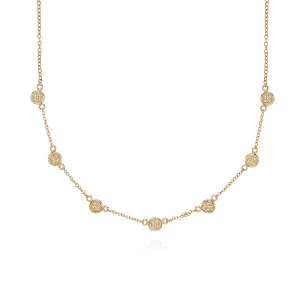 Classic Mini Disc Collar Necklace