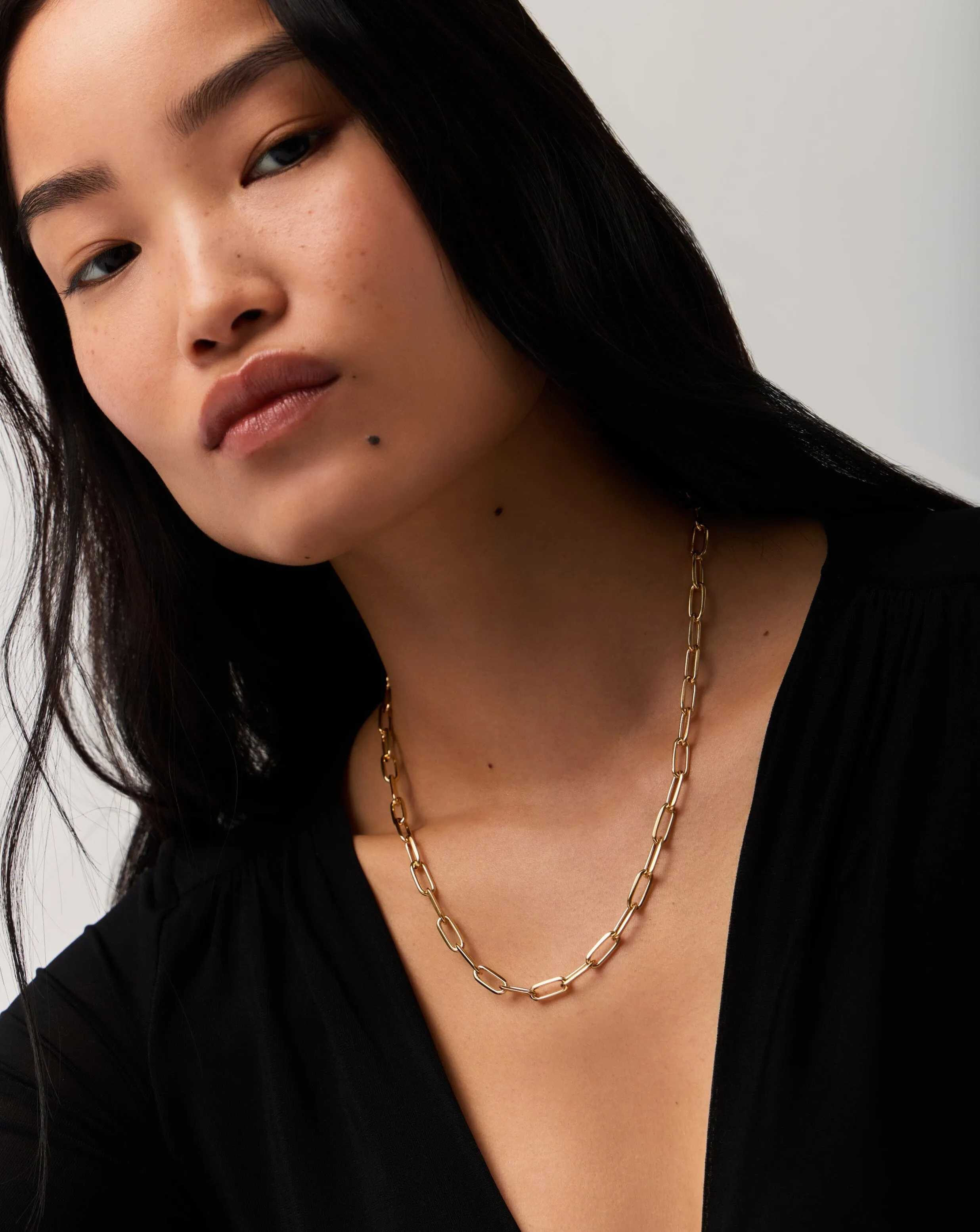 Classic Paperclip Chain Necklace | 18ct Gold Plated