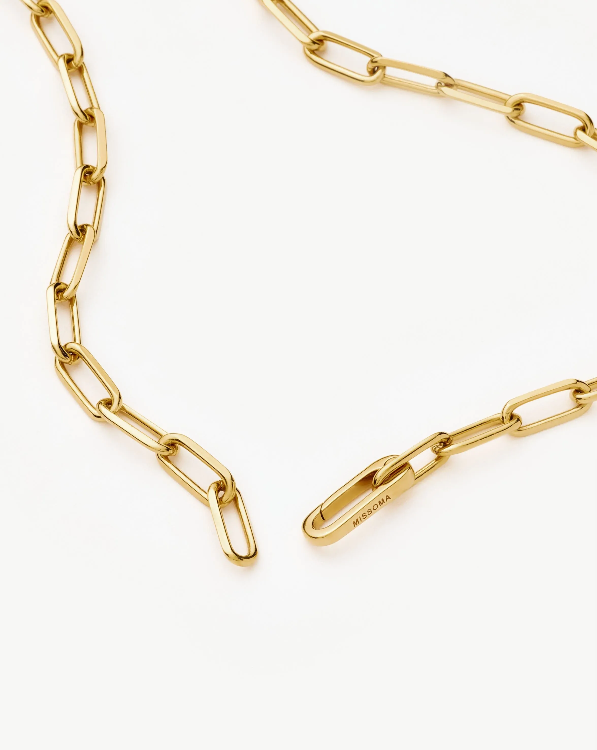 Classic Paperclip Chain Necklace | 18ct Gold Plated
