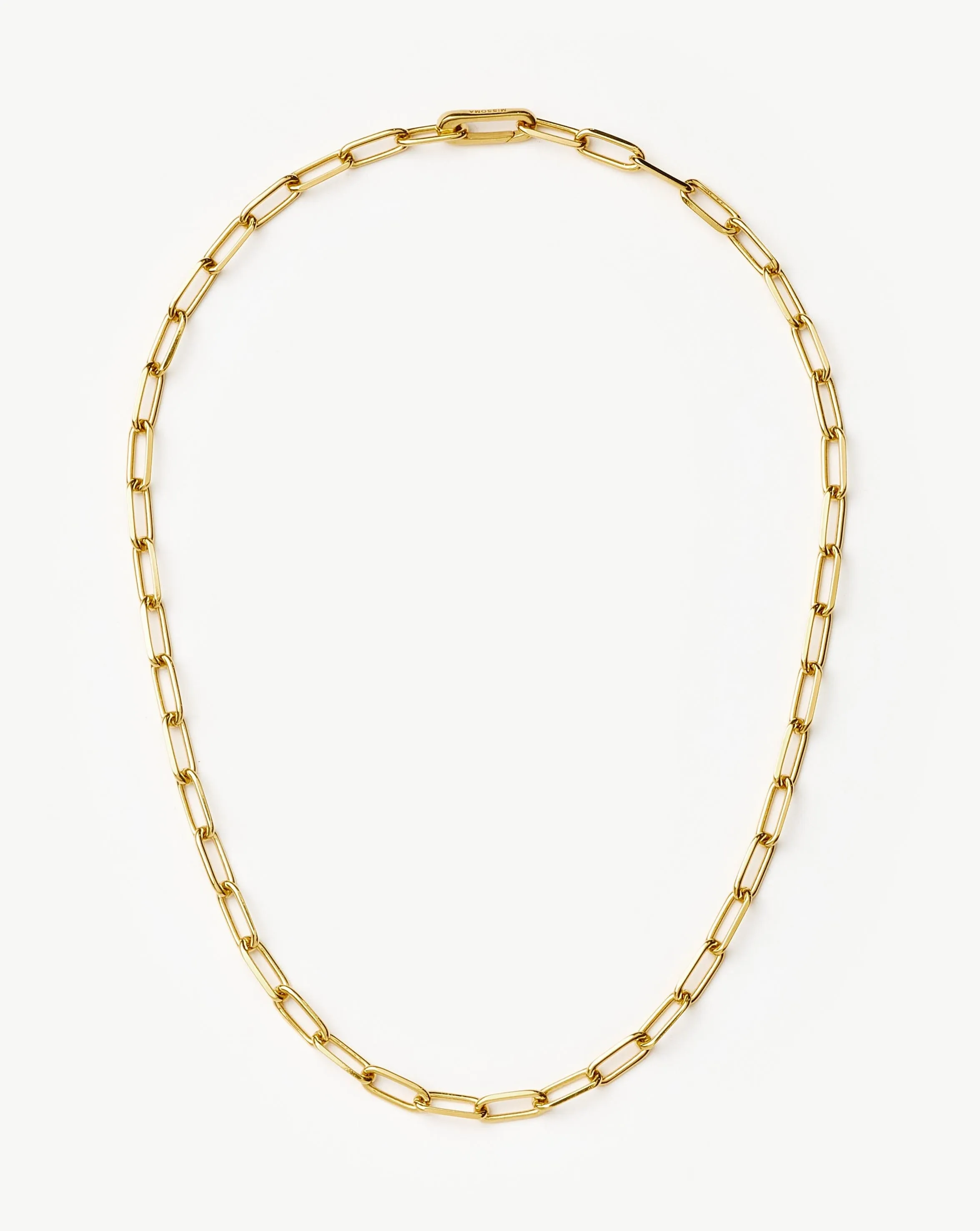 Classic Paperclip Chain Necklace | 18ct Gold Plated