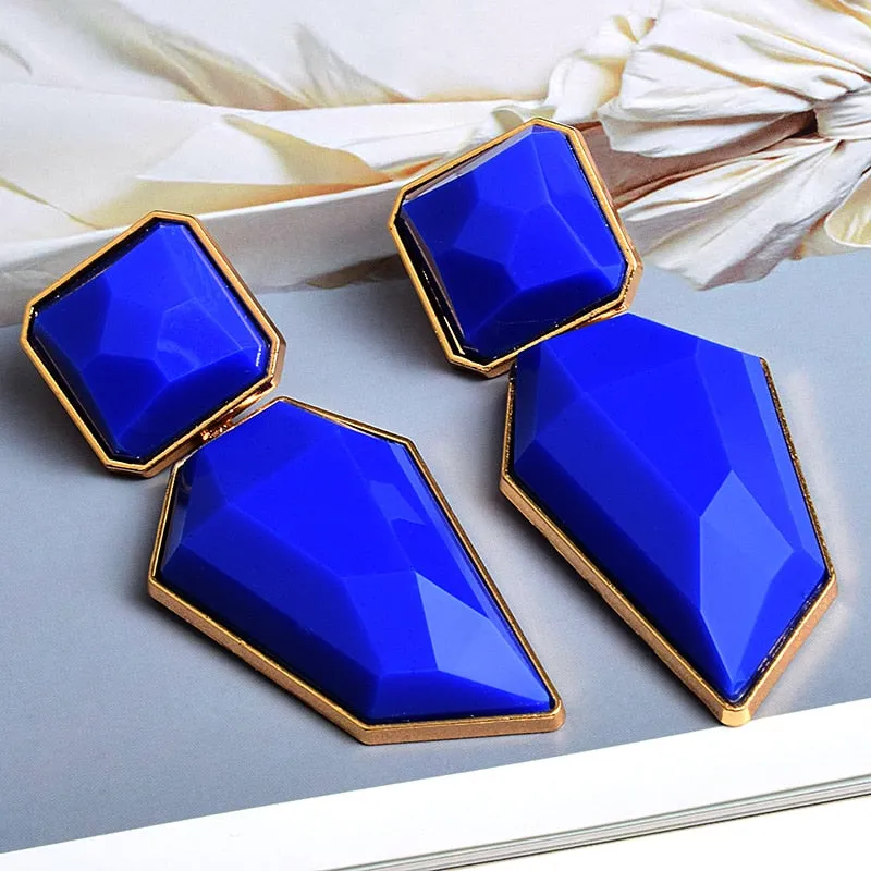 Clear And Pure Resin Elegant Drop Earrings